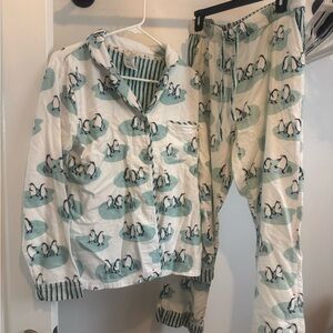 Munki munki penguin  Print womens Pajamas Sz large